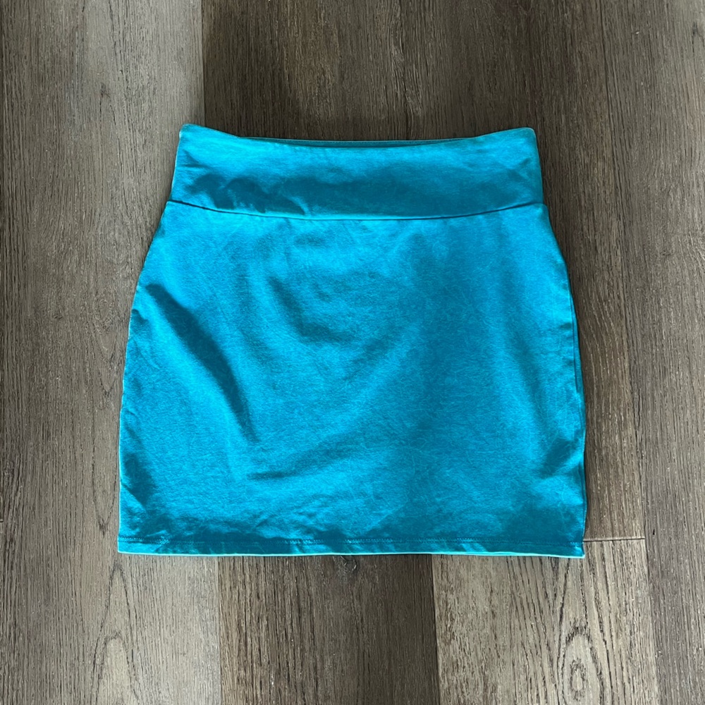 American Eagle Outfitters Teal Mini Skirt
